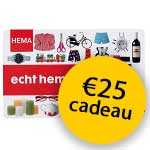 HEMA woonverzekering met gratis HEMA cadeaukaart t.w.v. €25