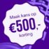 Gratis €500 voor je energierekening