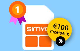 Gratis €100 en aansluiting bij Simyo sim only