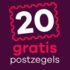 20x gratis postzegels bij Greetz